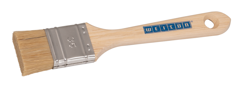 브러시 35 짧은, 납작한, 플라스틱 메탈 | 두꺼운 코팅을 위한 짧은 칫솔모 브러시