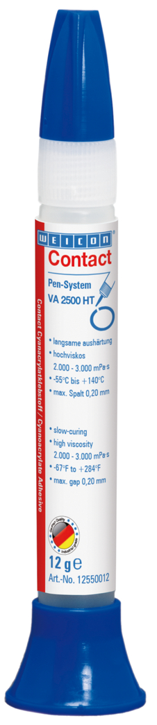 VA 2500 HT 순간접착제 | 고점도 순간접착제, 최대 140°C의 고온 내성