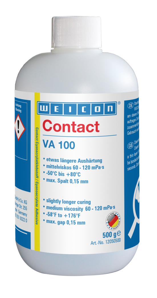 VA 100 순간접착제 | 금속, 플라스틱 및 고무용 순간접착제