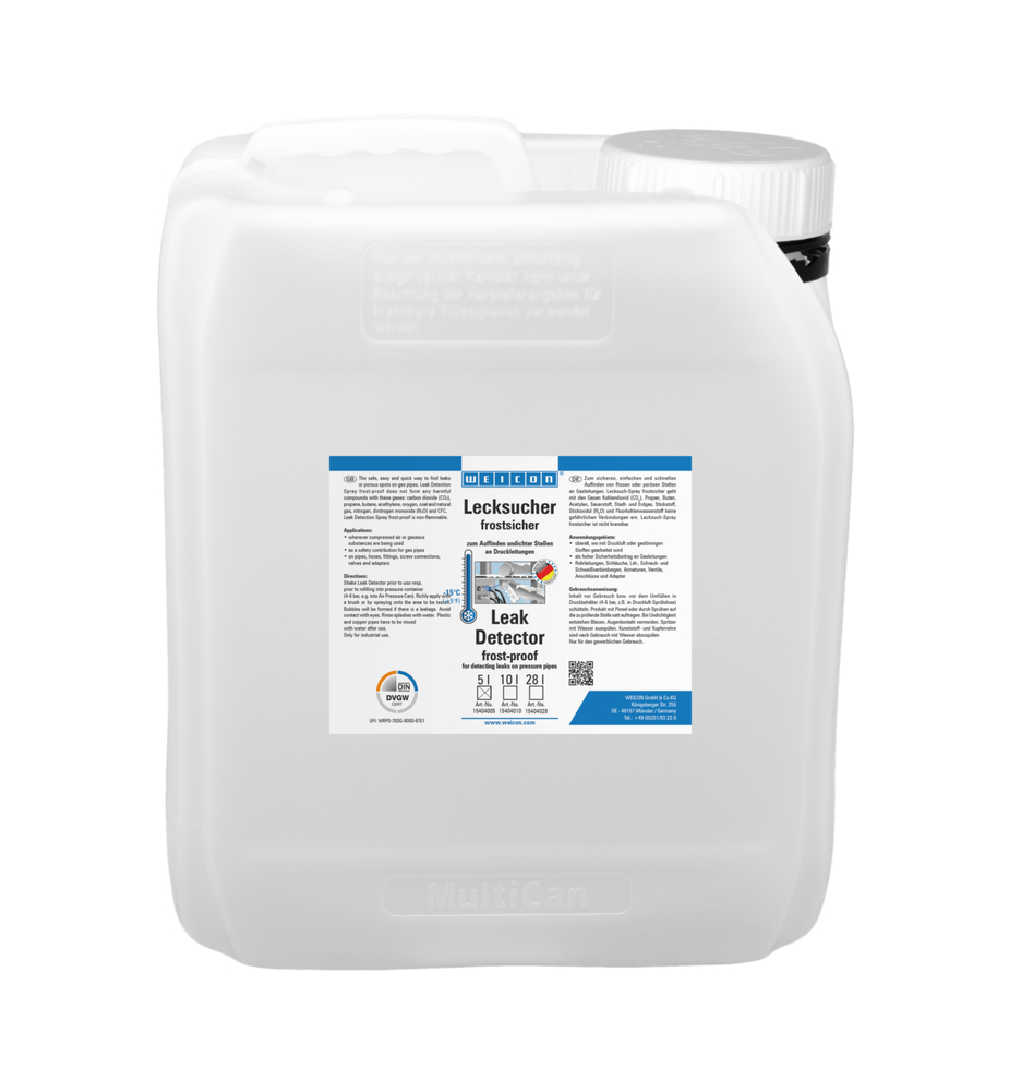 누출 감지 서리 방지 | 15°C까지의 압력 라인에서 균열을 찾기 위한 용도로 사용됩니다.