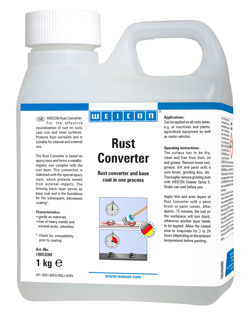 녹 변환제 (Rust Converter) | 녹의 중화를 위해