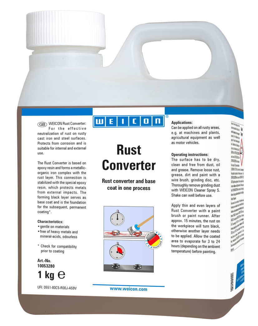 녹 변환제 (Rust Converter) | 녹의 중화를 위해