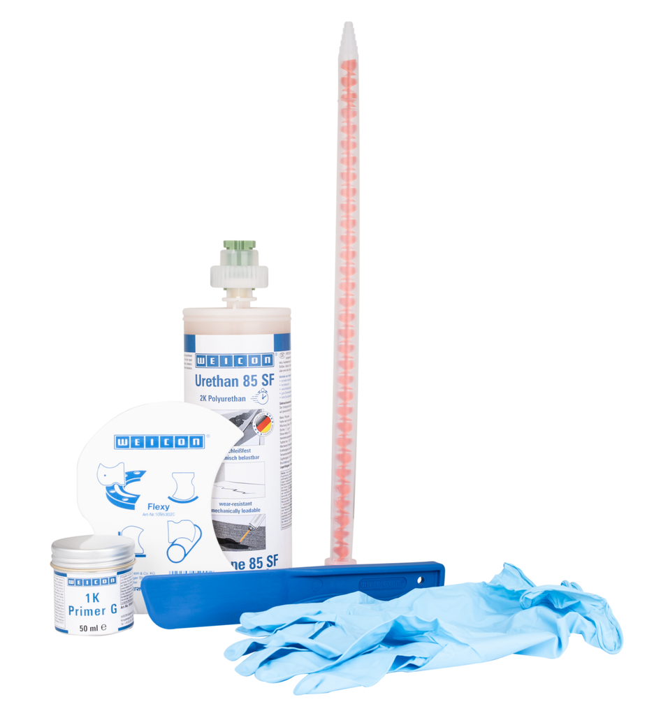 벨트 리페어-키트 SF | 고무 표면용 고속 경화 폴리우레아 수리 및 코팅 화합물, 작업 팩