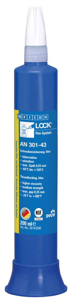 WEICONLOCK® AN 301-43 나사고정제 | 중간 강도, 식수 승인을 받은 제품