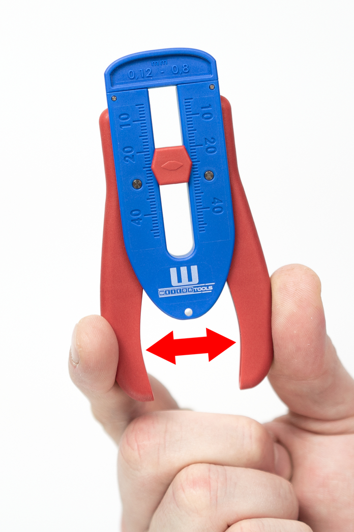 정밀 와이어 스트리퍼 S | 얇은 도체 및 전선의 경우 I 스트리핑 범위는 0,12 mm - 0.8 mm(36-20 AWG)입니다.
