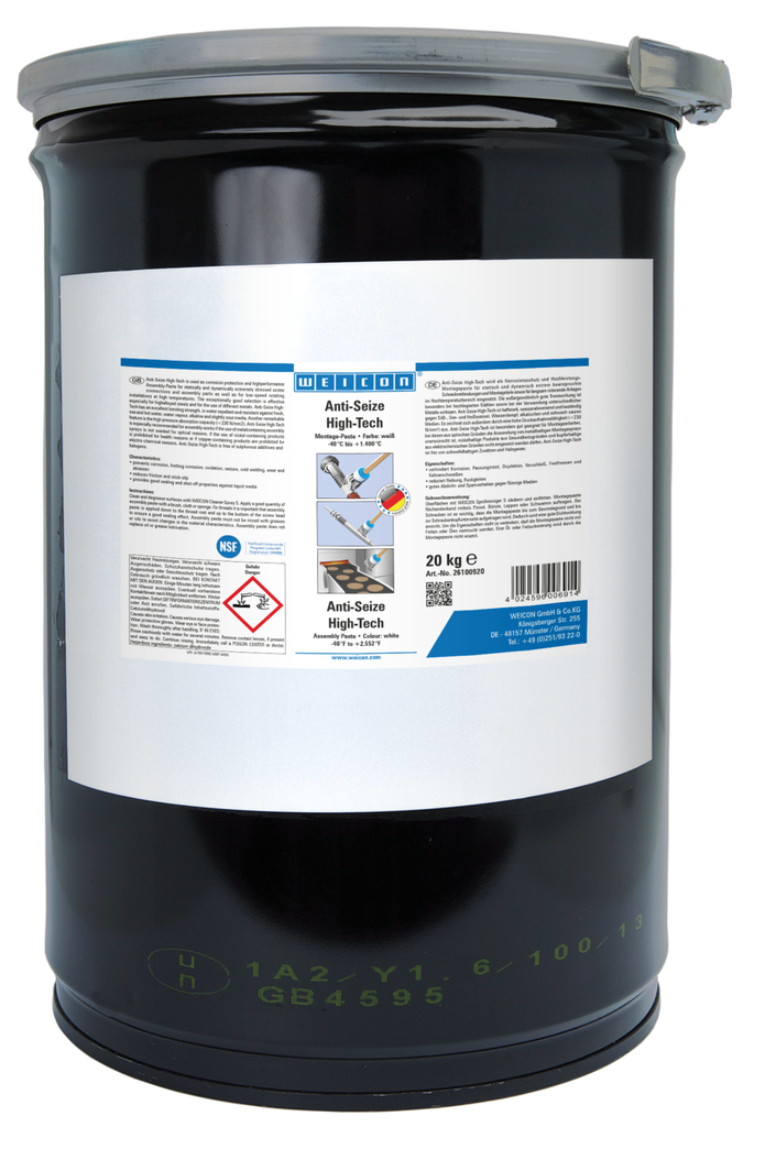 고착 방지 하이테크 어셈블리 페이스트 | 무금속 윤활제 및 이형제 페이스트