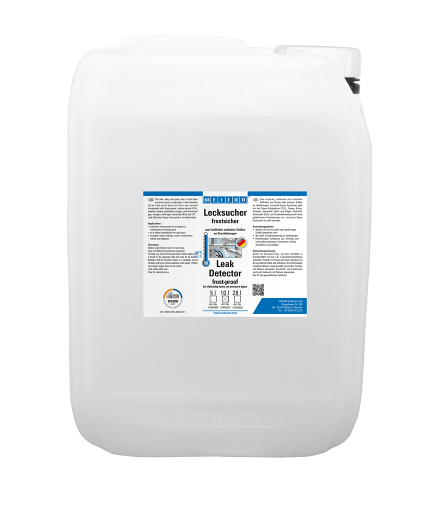 누출 감지 서리 방지 | 15°C까지의 압력 라인에서 균열을 찾기 위한 용도로 사용됩니다.