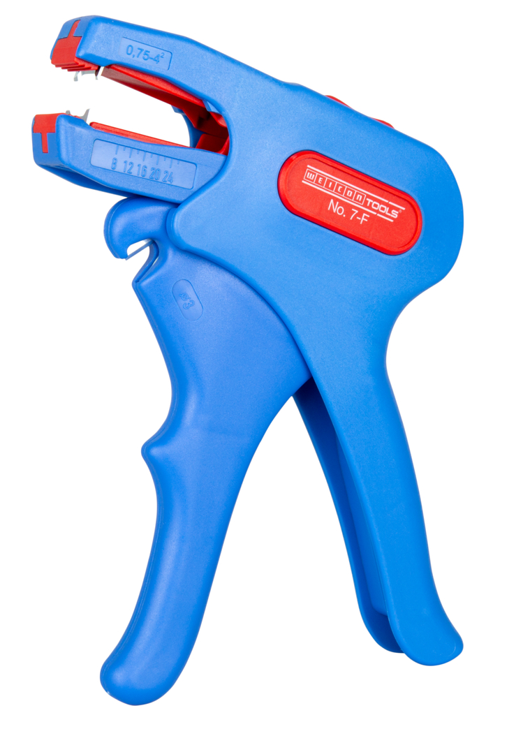 와이어 스트리퍼 7-F | 일반적인 플랫 케이블의 스키닝 및 피복 벗기기 I 작업 범위 0,75 - 4,0 mm².