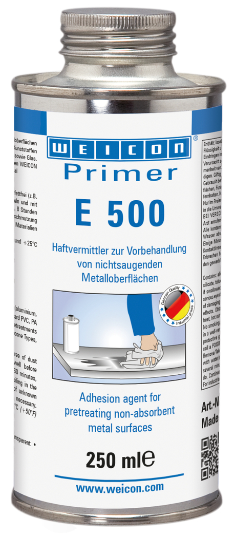 프라이머 E 500 | 비흡수성 금속 표면, 특히 실리콘용 접착제