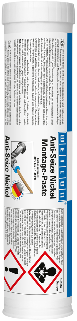 고착 방지 니켈 조립 페이스트 | 윤활제 및 이형제 페이스트, 고온 내성