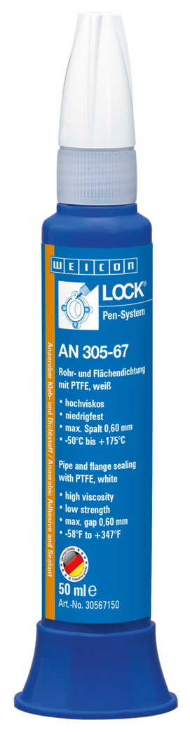 WEICONLOCK® AN 305-67 파이프 및 플랜지 씰링제 | PTFE 포함, 저점도