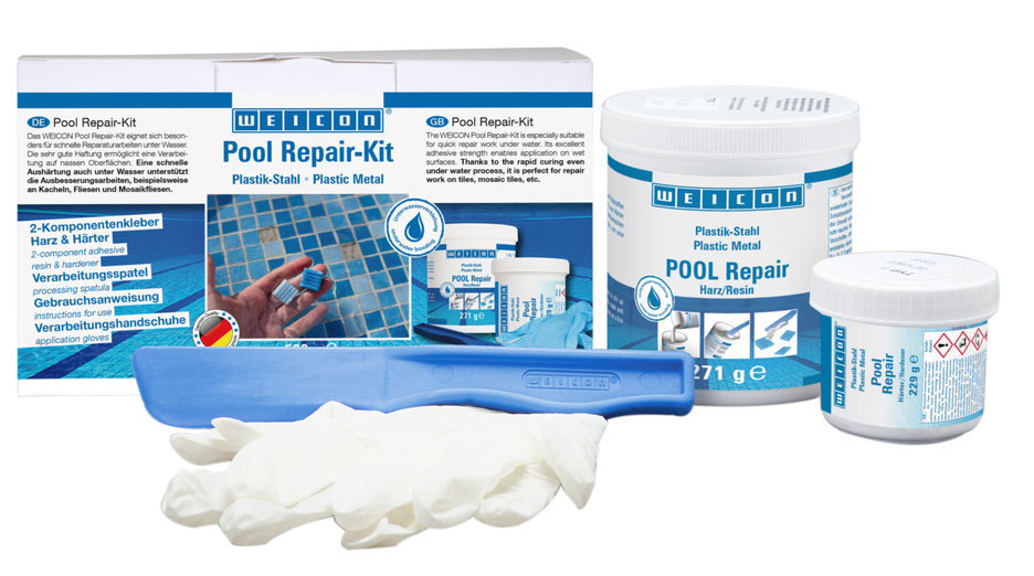 WEICON Pool Repair-Kit | 수중에서도 빠른 수리 작업
