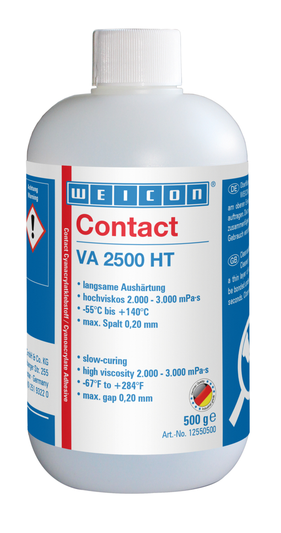 VA 2500 HT 순간접착제 | 고점도 순간접착제, 최대 140°C의 고온 내성