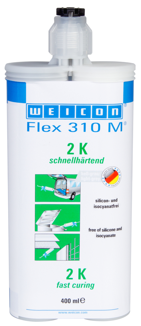 Flex 310 M® 2 K | 하이브리드 폴리머 기반의 탄성 접착제, 빠른 경화성