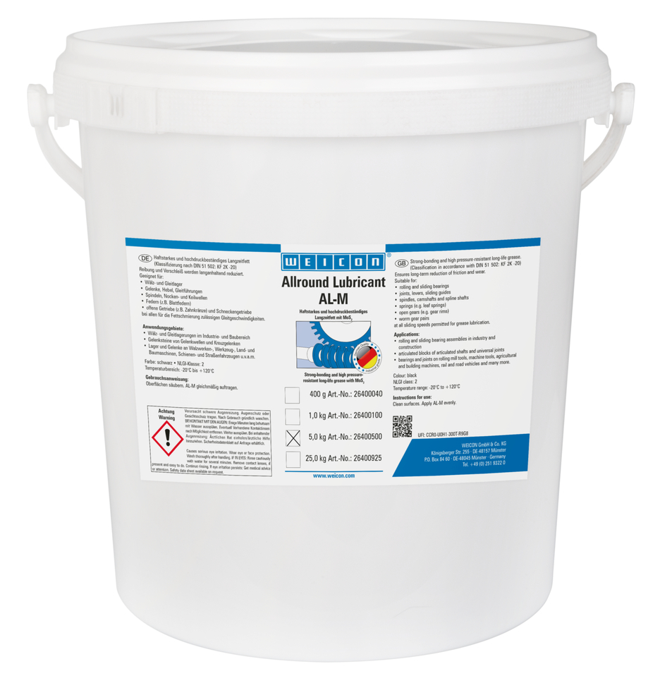AL-M 고성능 그리스 | MoS2를 사용한 장기 윤활