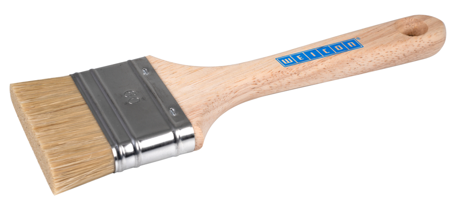 브러시 60, 짧은, 납작, 플라스틱 금속 | 24 mm 천연 강모, 유동성 소재용