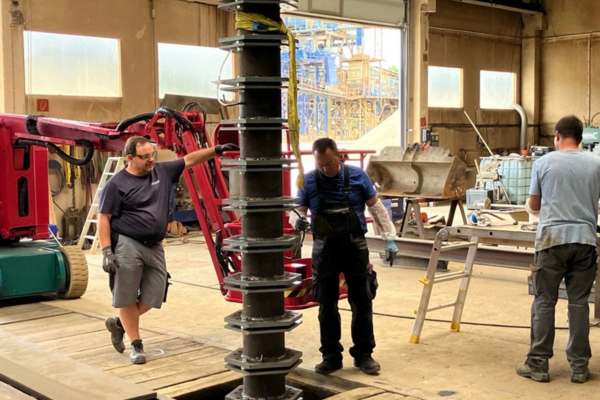 industrial, machinery, worksite, workers, equipment