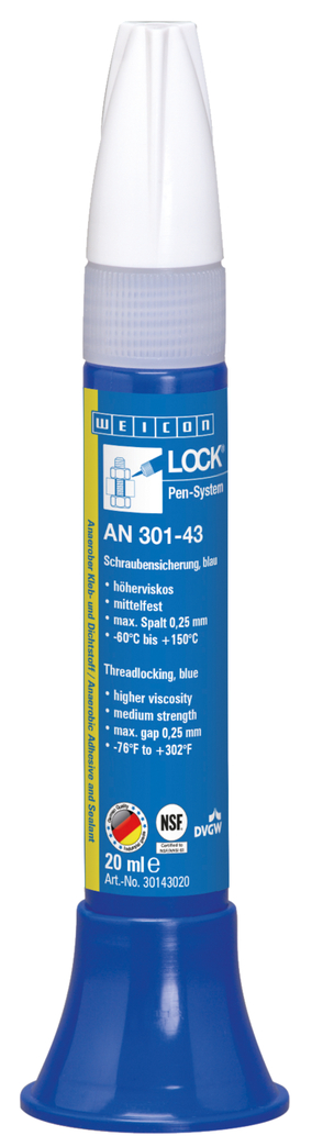 WEICONLOCK® AN 301-43 나사고정제 | 중간 강도, 식수 승인을 받은 제품