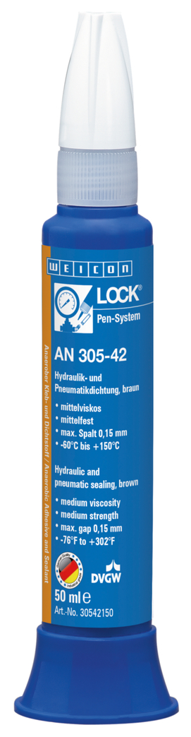 WEICONLOCK® AN 305-42 유압 및 공압 씰링 | 중간 강도, DVGW 등록 포함