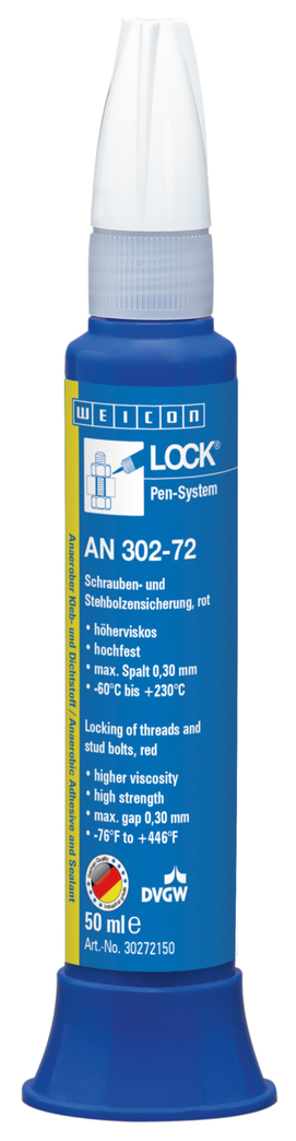 WEICONLOCK® AN 302-72 나사산 및 스터드 볼트의 잠금 장치 | 고강도, 고점도, 식수 승인을 받은 제품
