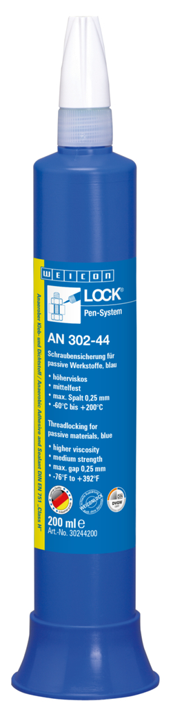 WEICONLOCK® AN 302-44 나사고정제 | 수동 재질에도 사용,  중간 강도