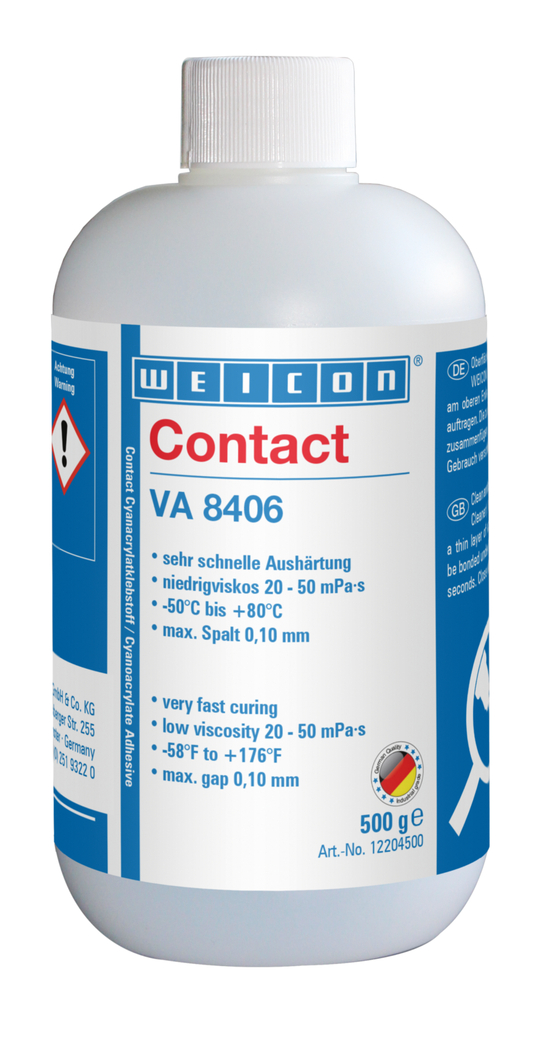 WEICON VA 8406
시아노아크릴레이트 접착제 | 빠른 고정 및 접착을 위한 순간 접착제