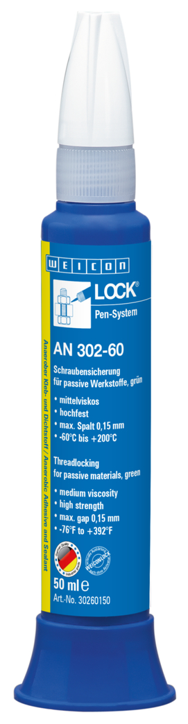 WEICONLOCK® AN 302-60 나사고정제 | 수동 소재에 사용 가능, 고강도