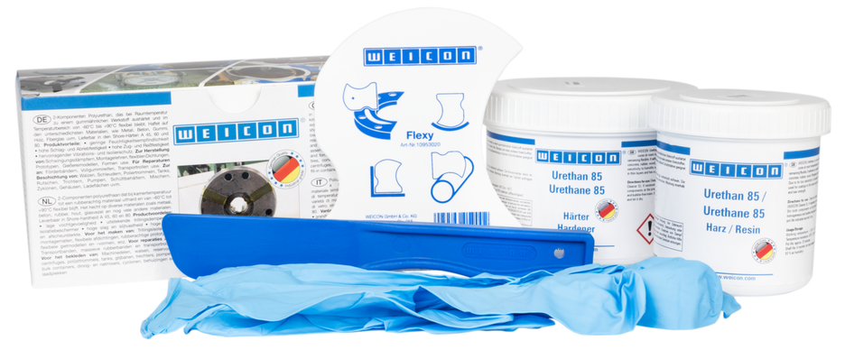 우레탄 85 | 페이스트 폴리우레아 수리 및 코팅 컴파운드, 작업 패키지