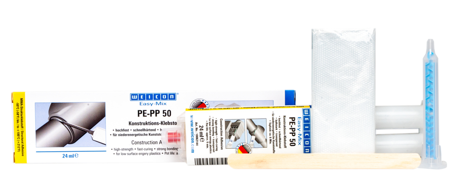 Easy-Mix PE-PP 50 구조용 아크릴 접착제 | 특수 플라스틱용 메틸 아크릴레이트 기반 건축용 접착제