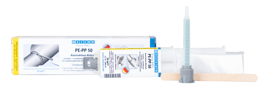 Easy-Mix PE-PP 50 구조용 아크릴 접착제 | 특수 플라스틱용 메틸 아크릴레이트 기반 건축용 접착제