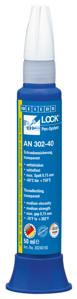 WEICONLOCK® AN 302-40 나사고정제 | 중간 강도, DVGW 등록 포함