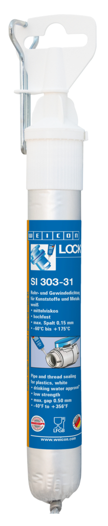 WEICONLOCK® SI 303-31 파이프 및 나사산 씰링 | 저강도, 고점도, ISEGA 인증