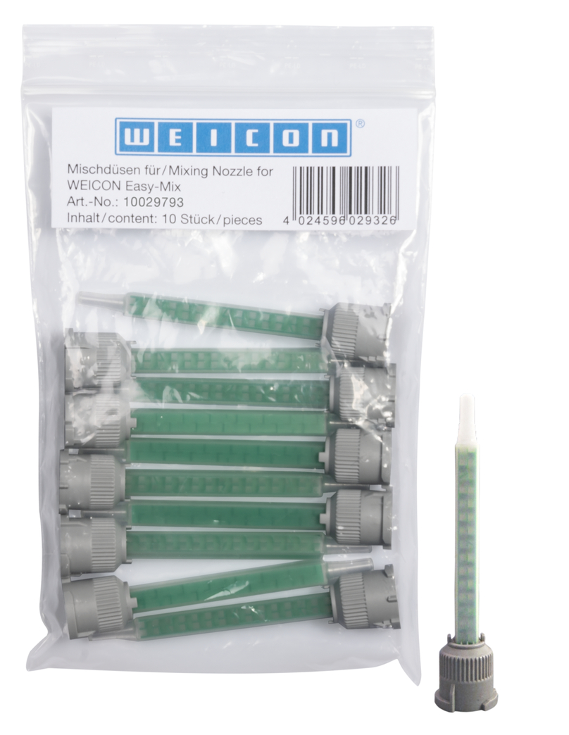 쿼드로 믹싱 노즐 B | 이지-믹스 RK-7300, PU 90, PU 240, PU 크리스탈, PE-PP 50에 적합한 쿼드로 믹싱 노즐입니다.