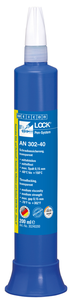 WEICONLOCK® AN 302-40 나사고정제 | 중간 강도, DVGW 등록 포함