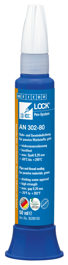 WEICONLOCK® AN 302-80 파이프 및 나사산 씰링 | 수동 소재에 사용 가능, 고강도