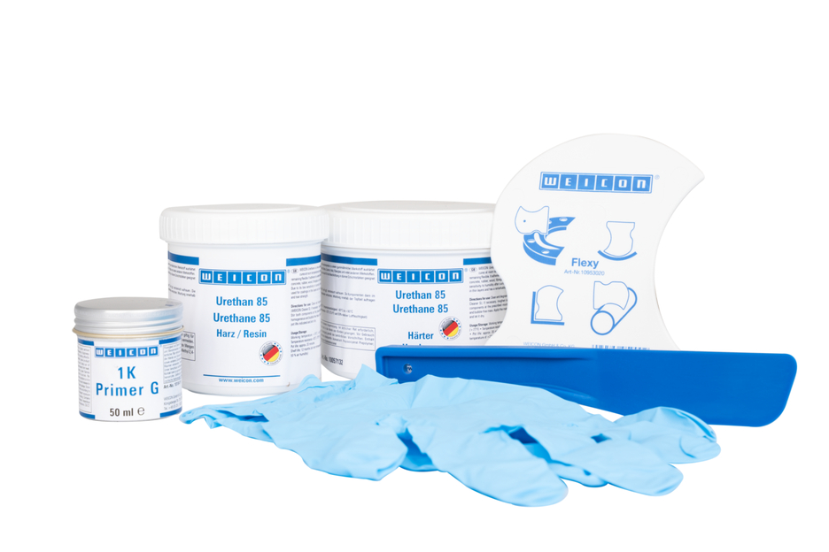 벨트 리페어 키트 | 고무 표면용 폴리우레아 수리 및 코팅 화합물, 작업 팩